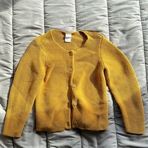 Kids knit sweater mustard color 2-3T
